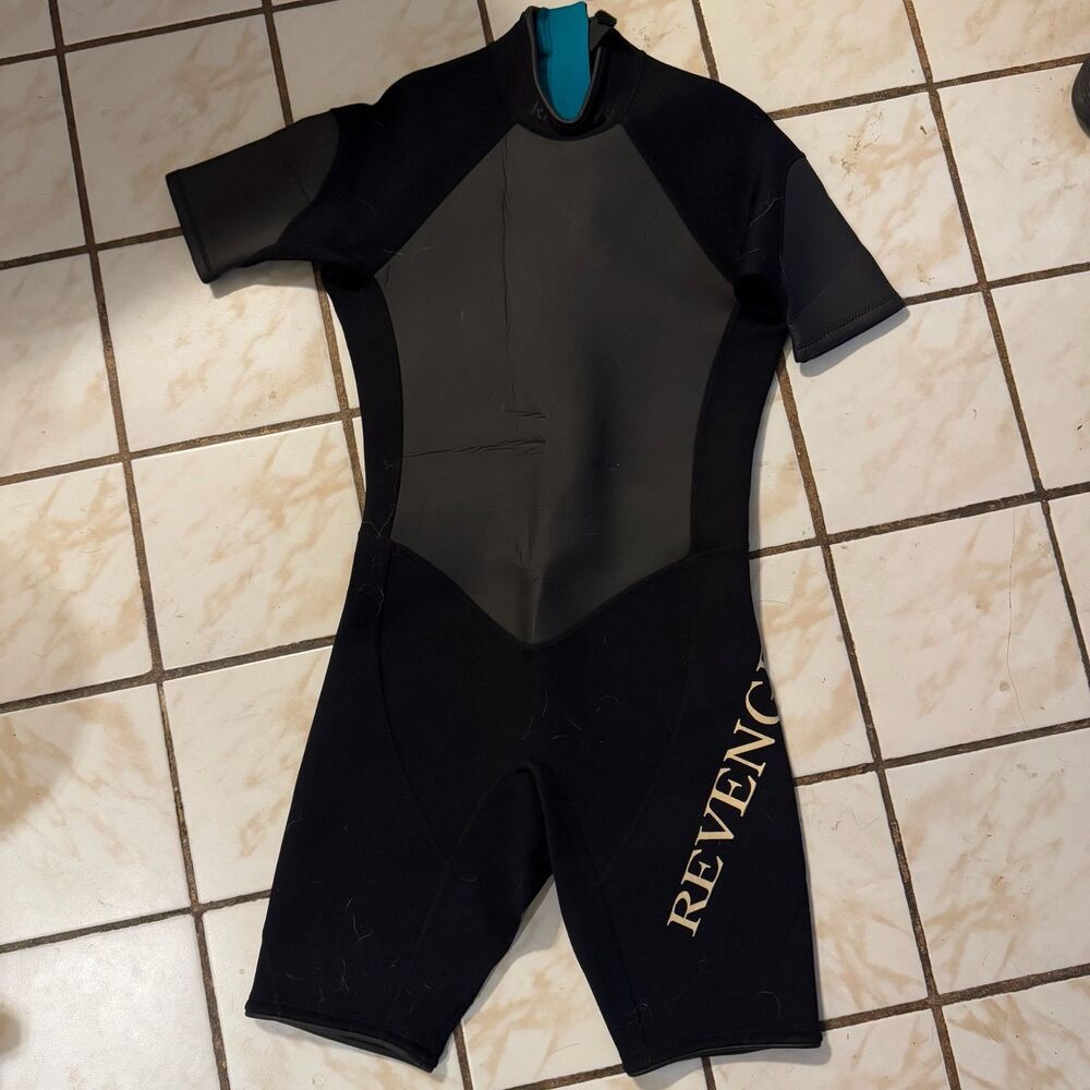 Xterra Vengeance Shorts Short Sleeve Wetsuit Black Men's Small